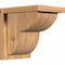 Ekena Millwork Crestline Smooth Corbel w/Backplate, Western Red Cedar, 7 1/2"W x 10"D x 10"H COR08X10X10CRE01SWR - alternate 1